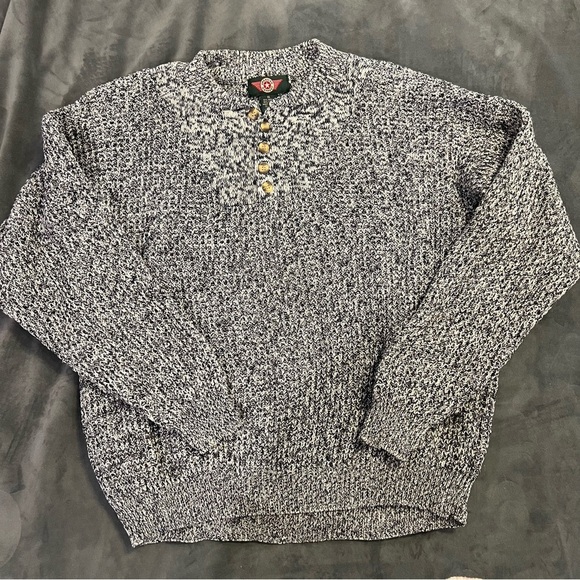Vintage - American Outpost Heather Gray Chunky Knit Crewneck Sweater - Picture 1 of 8